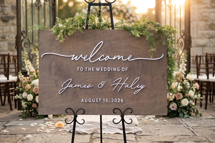 Simple Welcome Wedding Sign