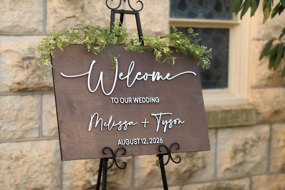Unique Wedding Ceremony Welcome Sign