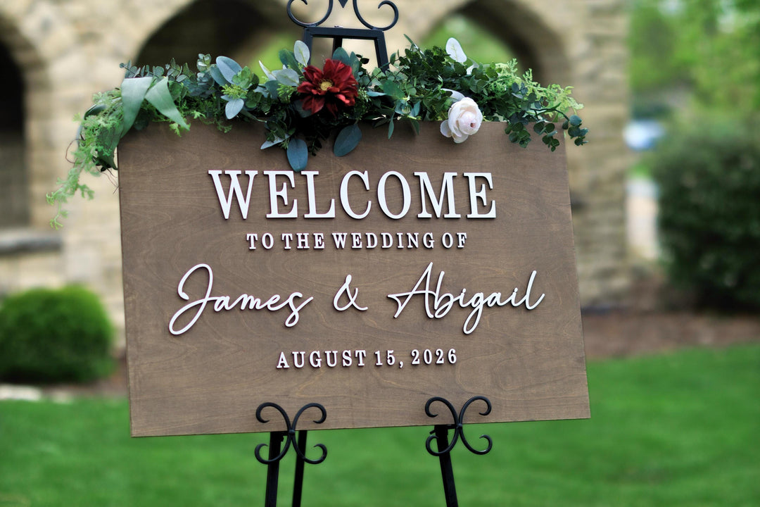 Elegant Statement Welcome Wedding Sign