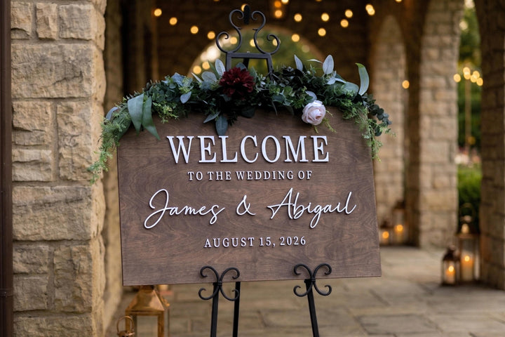 Elegant Statement Welcome Wedding Sign