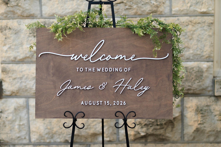 Simple Welcome Wedding Sign