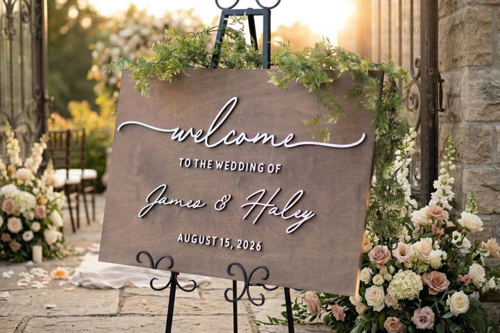 Simple Welcome Wedding Sign