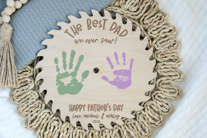 Saw Blade Best Dad - Personalized Father&