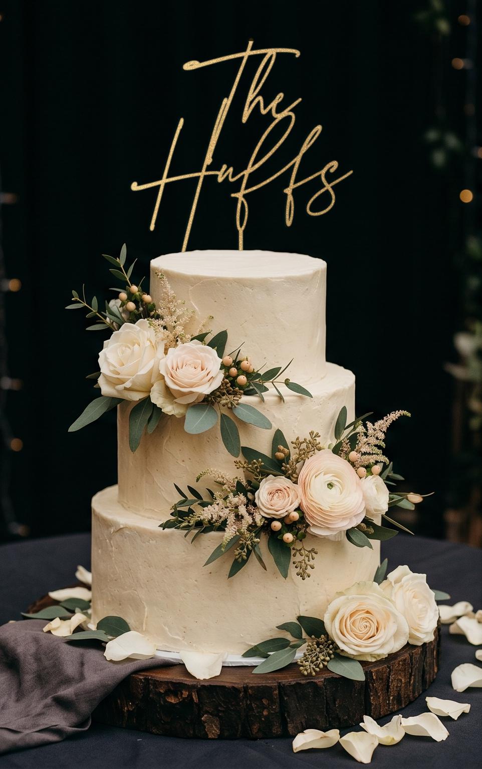 Personalized Wedding Cake Topper With Last Names