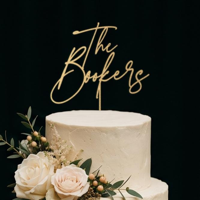 Personalized Wedding Cake Topper With Last Names