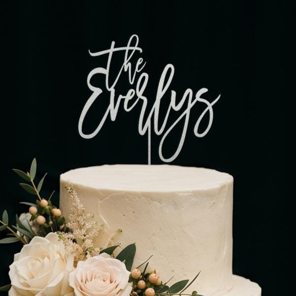 Personalized Wedding Cake Topper With Last Names
