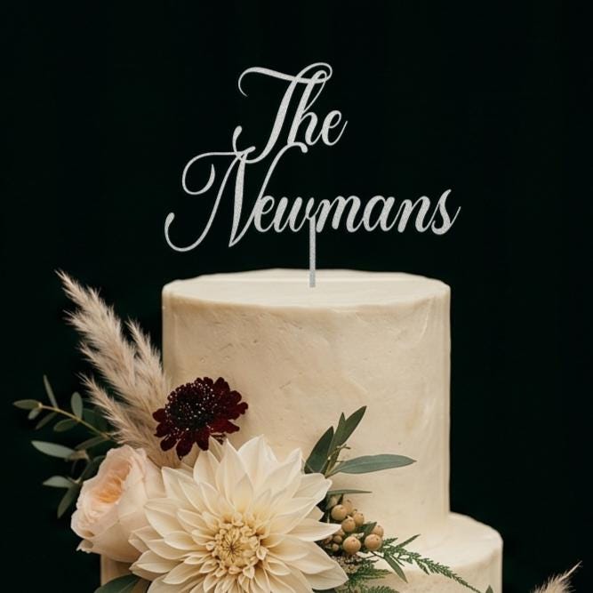 Custom Last Name Wood Topper