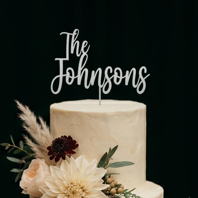 Custom Last Name Wood Topper