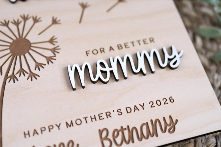 Personalized Wood Mother&
