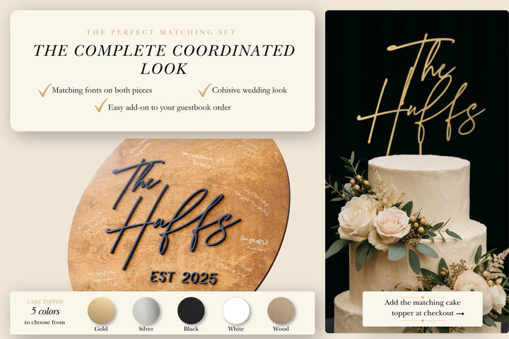 Custom Wedding Guestbook Alternative Board