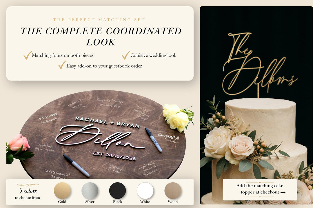Custom Wedding Guestbook Alternative