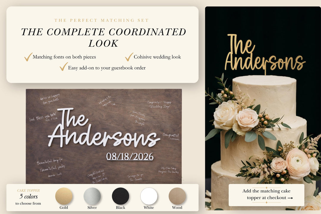 Wooden Wedding Guest Book