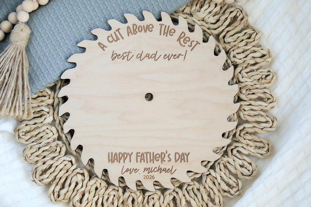 Saw Blade Best Dad - Personalized Father&