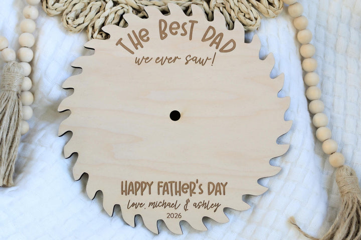 Saw Blade Best Dad - Personalized Father&