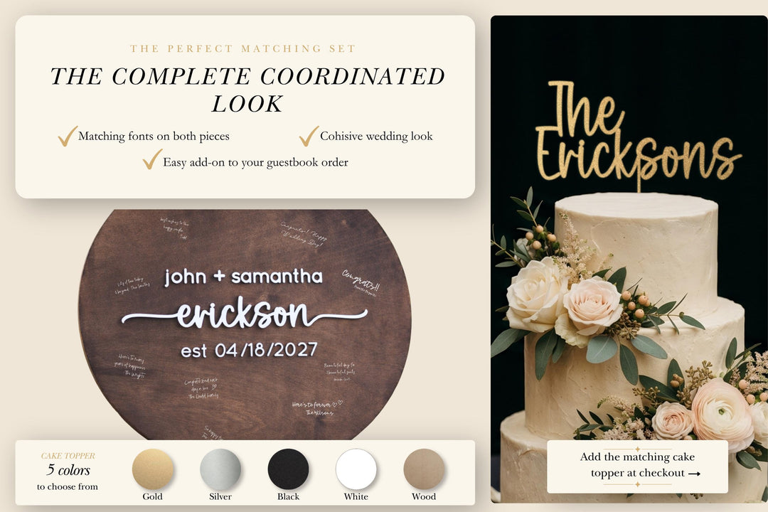 Custom Wedding Guestbook Alternative Board