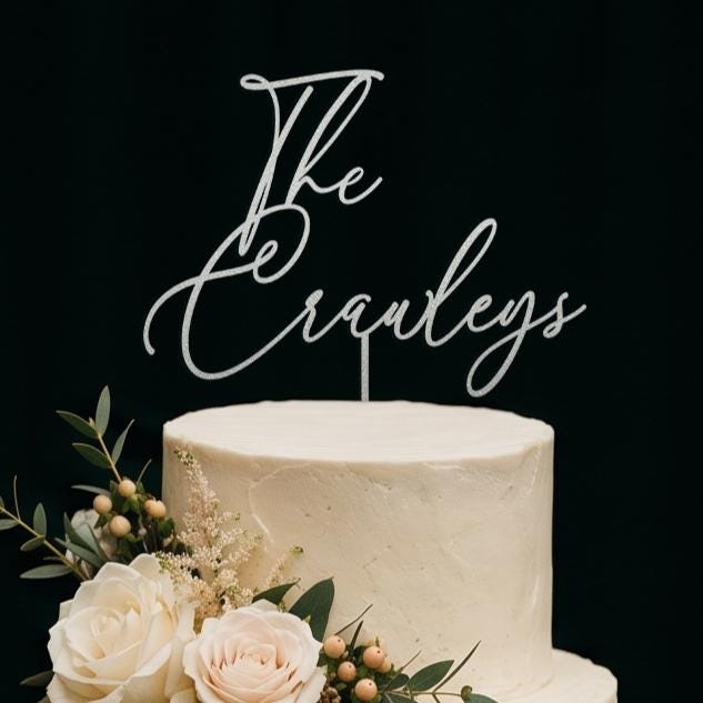 Personalized Wedding Cake Topper With Last Names