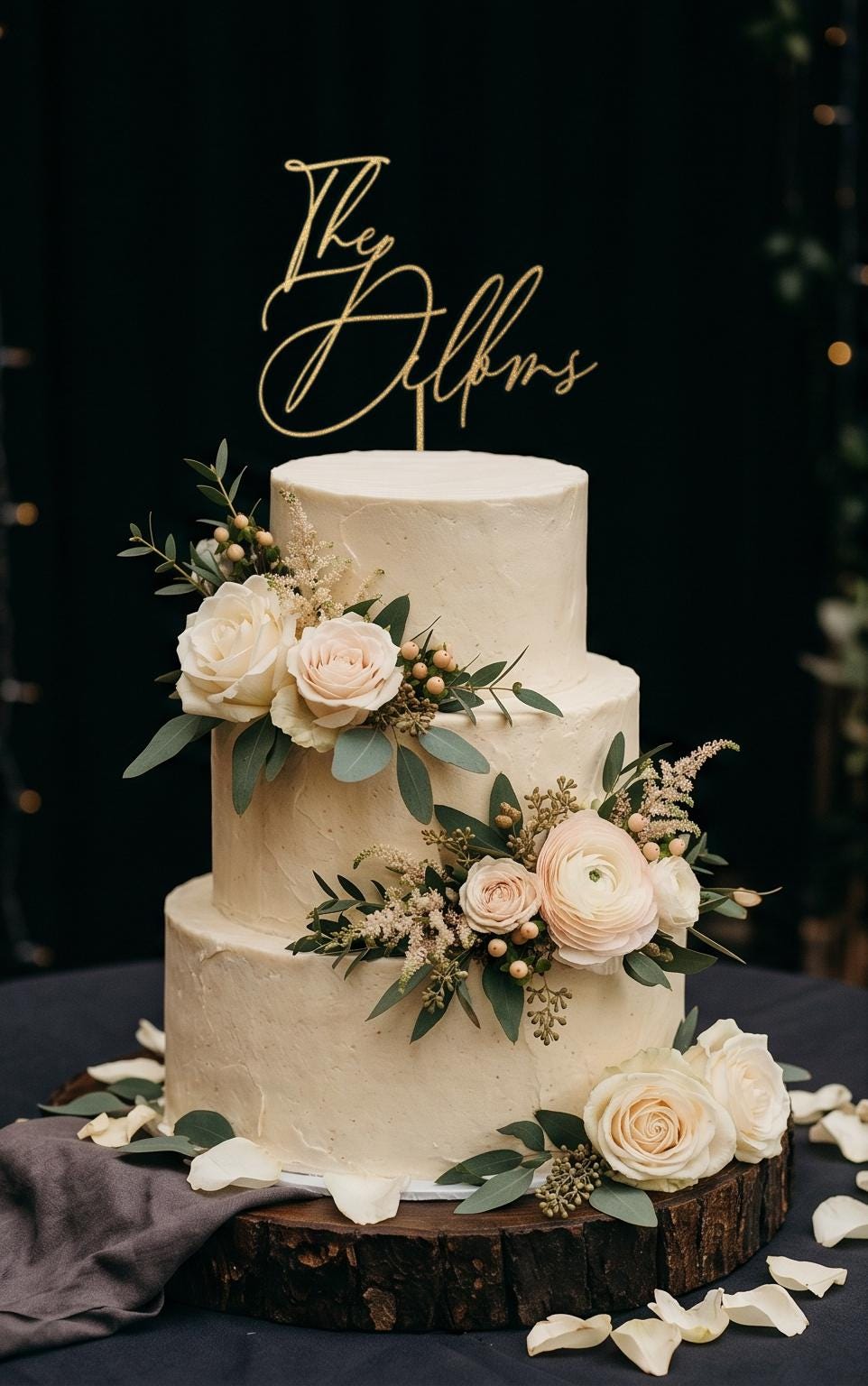 Personalized Wedding Cake Topper With Last Names