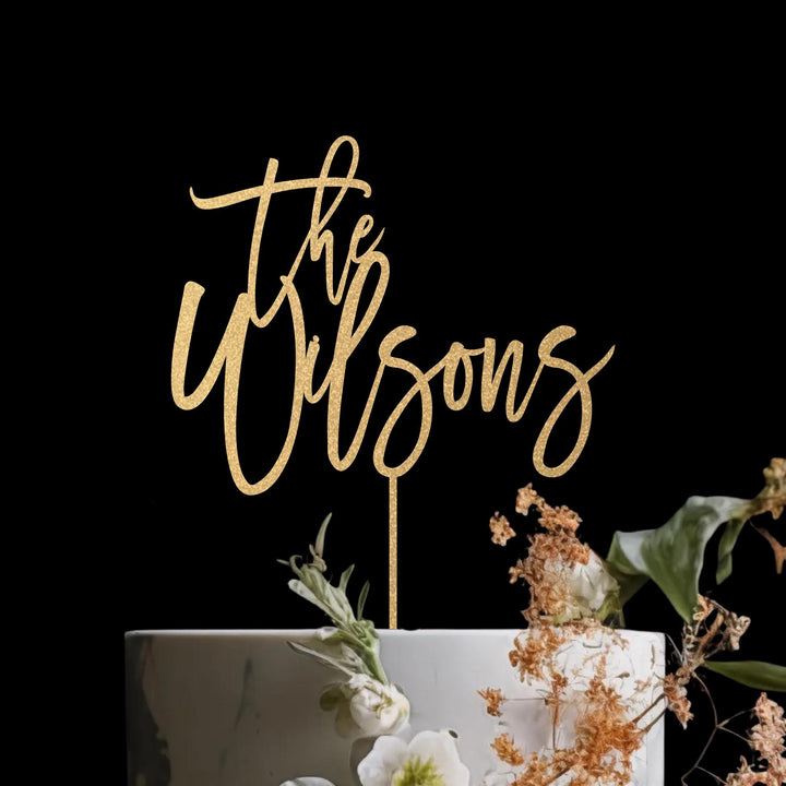 Personalized Wedding Cake Topper With Last Names