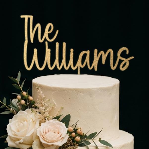 Personalized Wedding Cake Topper With Last Names