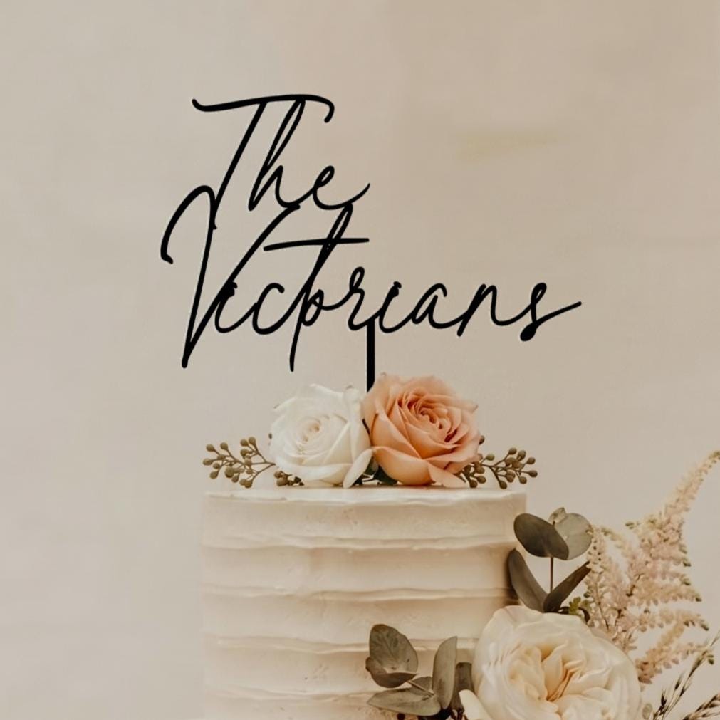Personalized Wedding Cake Topper With Last Names