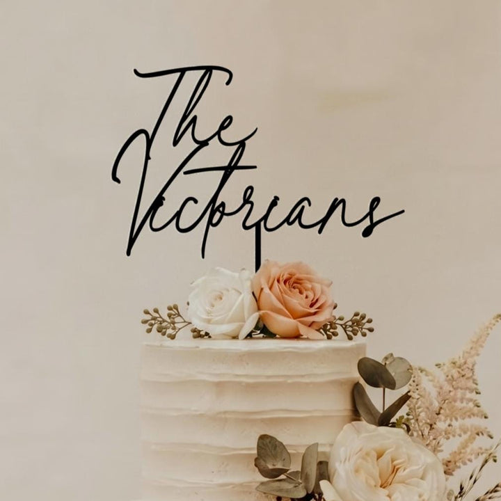 Personalized Wedding Cake Topper With Last Names