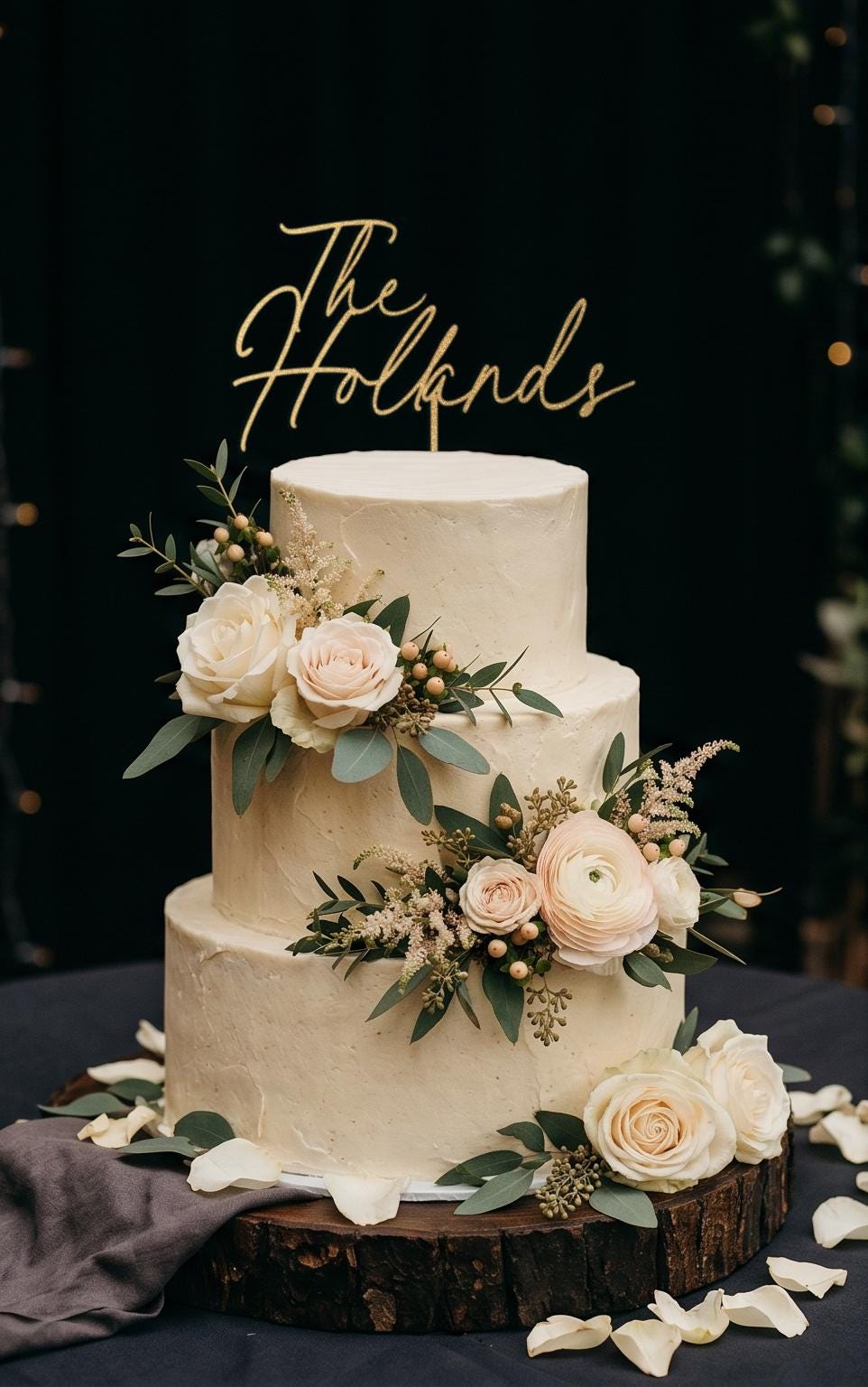 Personalized Wedding Cake Topper With Last Names