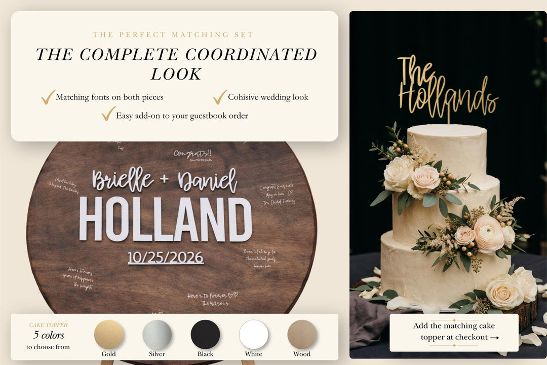 Custom Wedding Guestbook Alternative Board