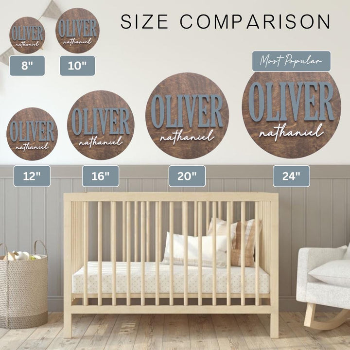 3D Wooden Nursery Name Sign - Michael