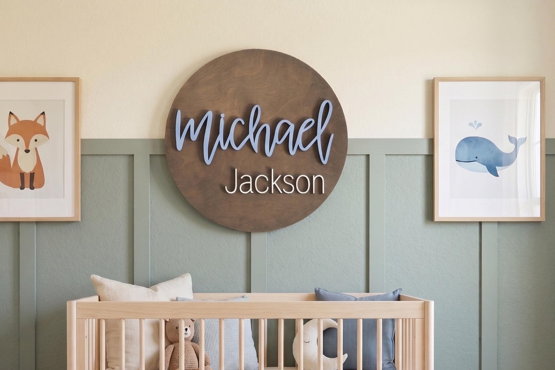 Nursery Name Sign - Hudson