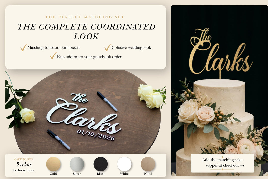 Round Guestbook Wedding Alternative