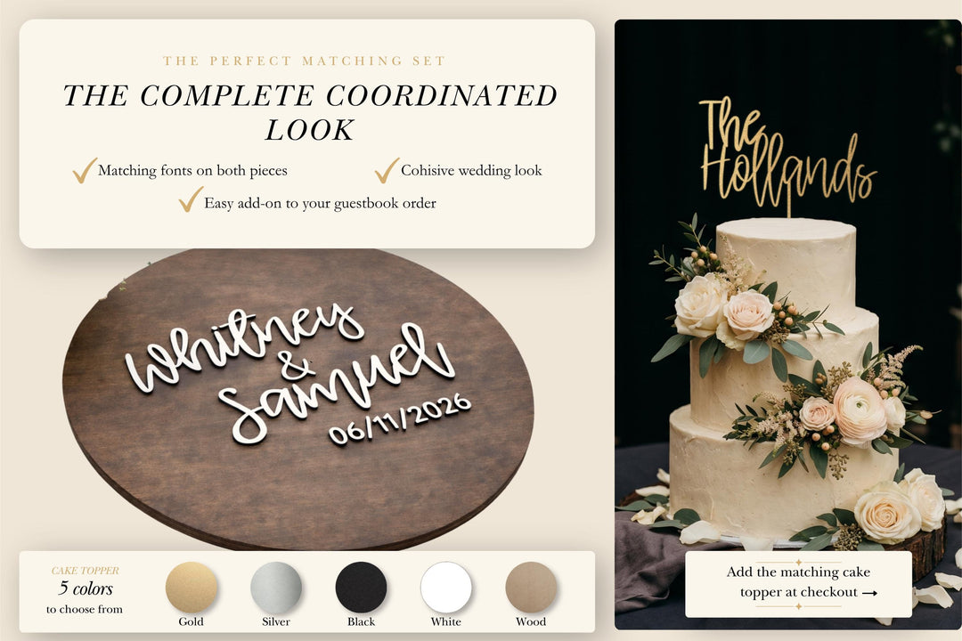 Custom Wedding Guestbook Alternative Board