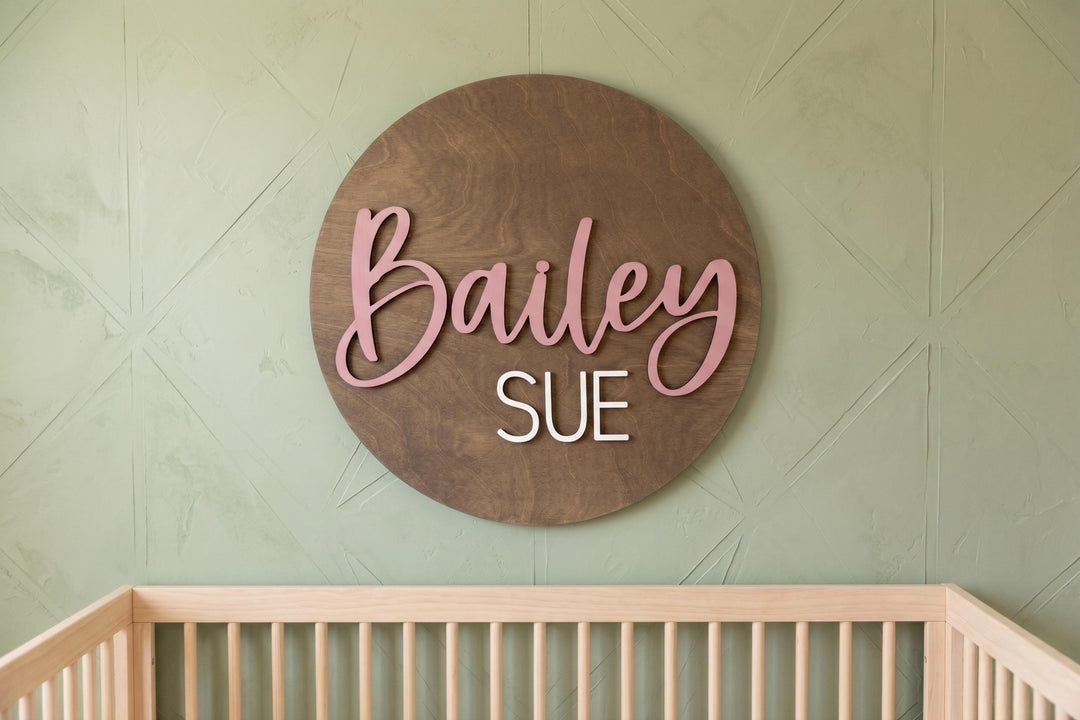 3D Wooden Nursery Name Sign - Jackson