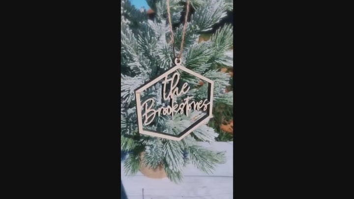 Personalized Round Dog Christmas Ornament