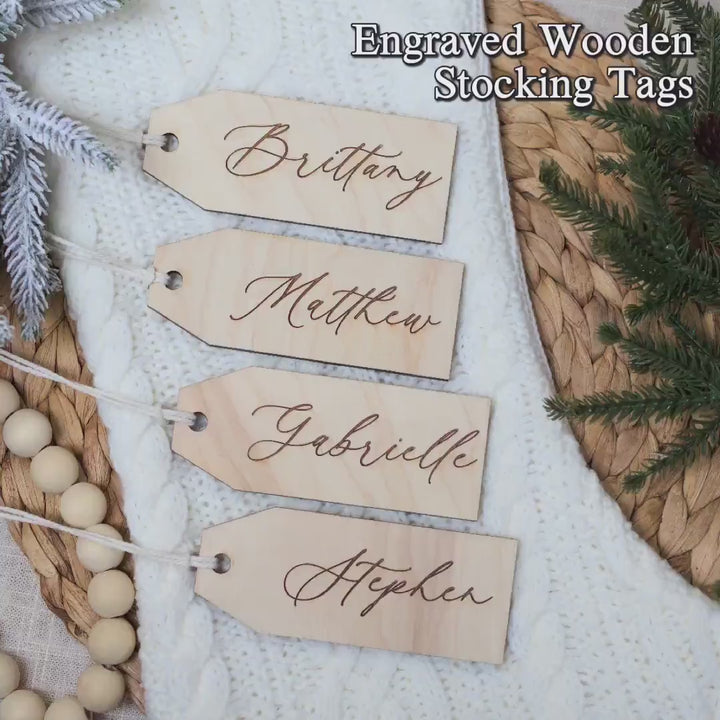 Engraved Stocking Tag