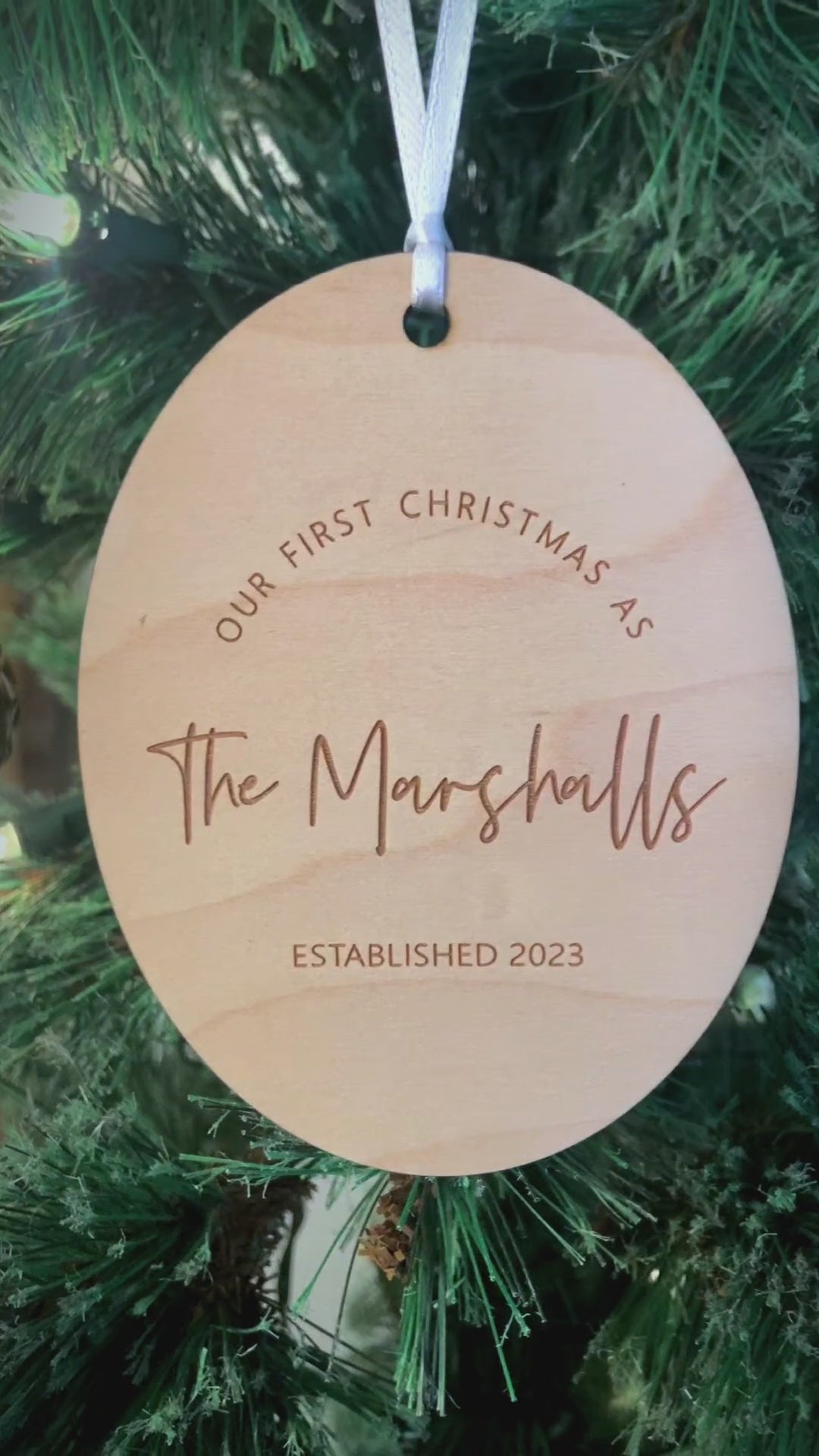 'Mr. & Mrs.' Christmas Ornament