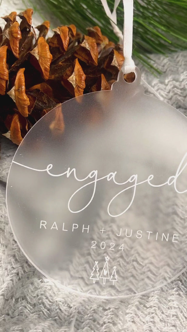 'Engaged' Christmas Ornament