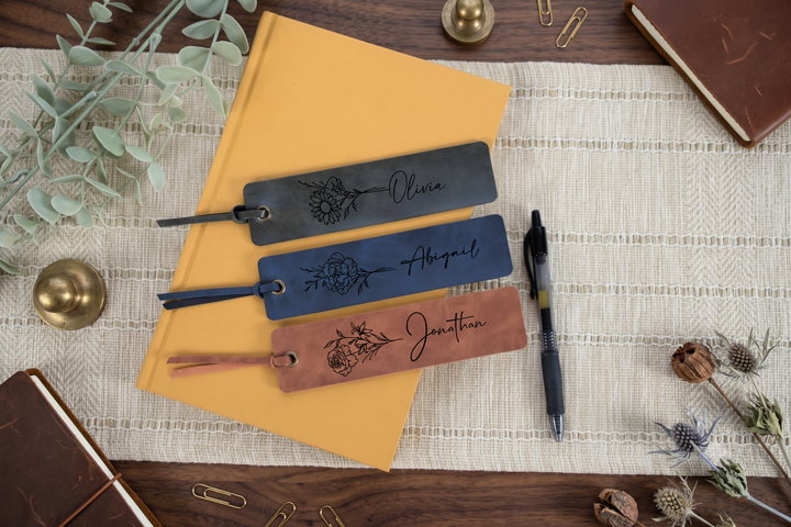 Custom Engraved Bookmark with Birth Month