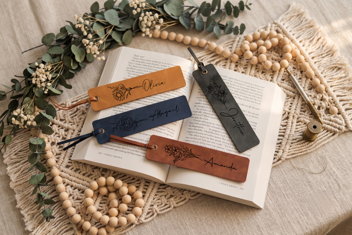 Custom Engraved Bookmark with Birth Month