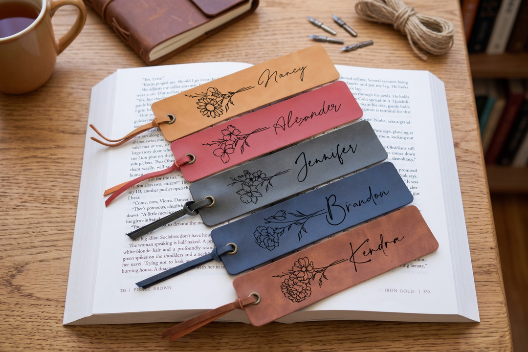 Custom Engraved Bookmark with Birth Month