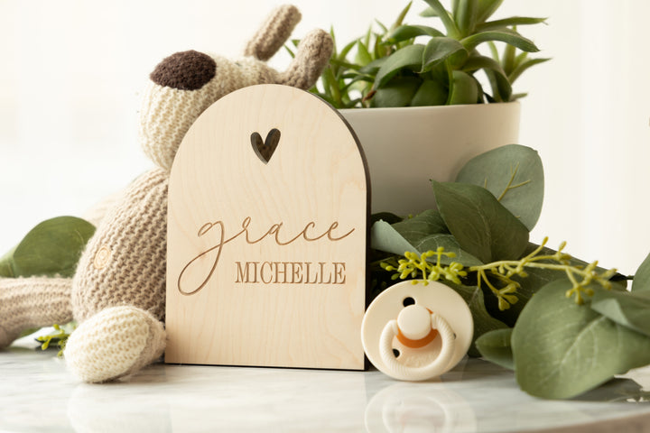 Name Nursery Décor Sign. Name Sign For Newborn Baby For Crib, Laser Nursery Melody