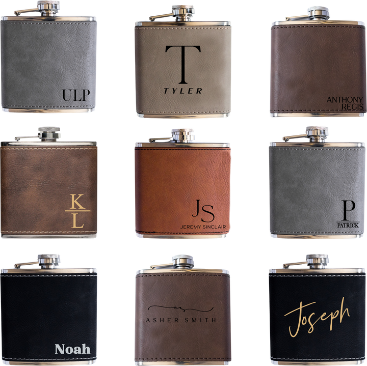Personalized Flask Only, Groomsmen Gift. Engraved Flask
