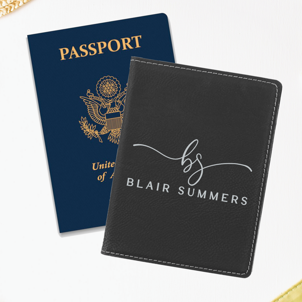 Personalized Engraved Passport Cover. Engraved Passport.