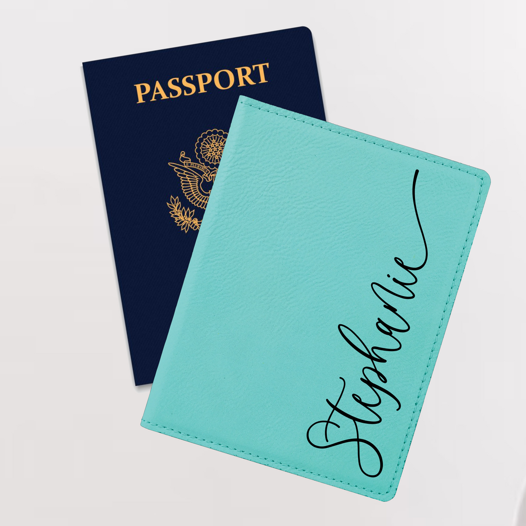 Personalized Passport Cover. Engraved Passport.