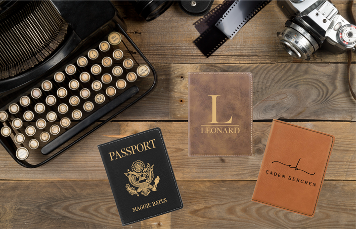 Personalized Engraved Passport Cover. Engraved Passport.